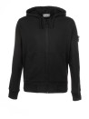 Black sweatshirt with hood and zip
