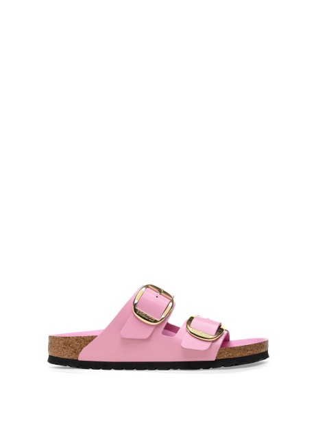 Arizona Big Buckle pink leather slipper