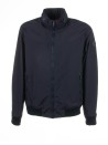 Navy blue jacket with zip and collar