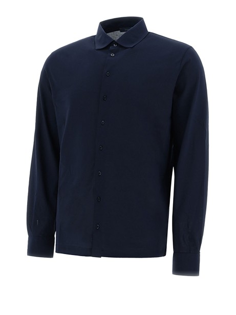Navy blue long-sleeved shirt 2