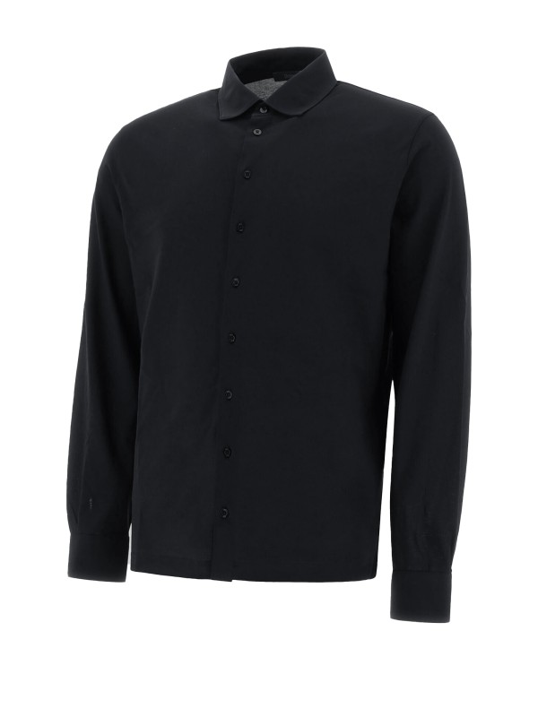 Long-sleeved cotton shirt