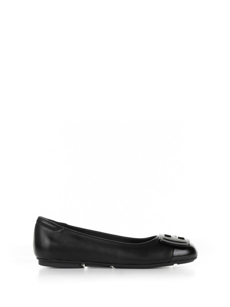 Ballerina H661 black with patent inserts Ballerina H661 black with patent inserts