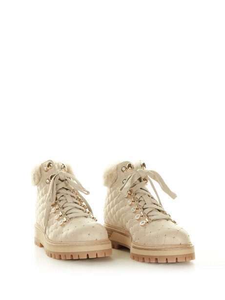 Stivaletto trekking in pelle beige tower 2