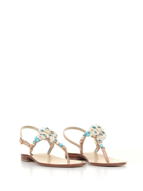 Thong sandal with jewel detail 2