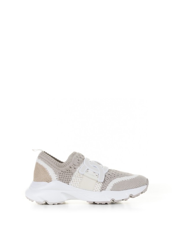 Slip-on sneakers in crochet fabric Slip-on sneakers in crochet fabric