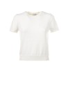 T-shirt in filo cotone bianca