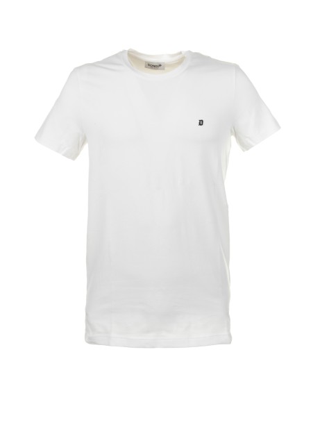 White stretch jersey T-shirt