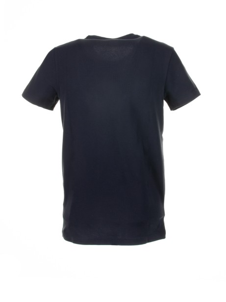 Blue stretch jersey T-shirt 2