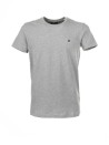 Gray stretch jersey T-shirt