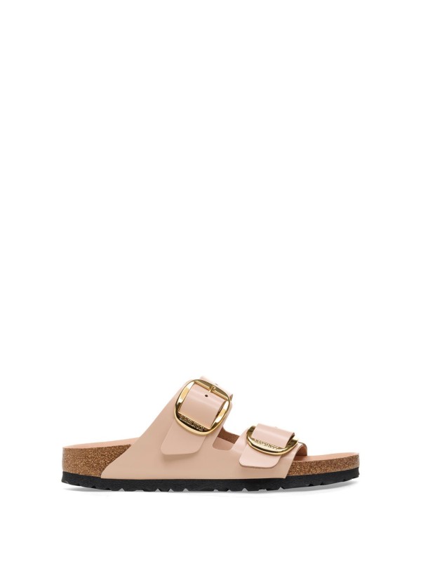 Ciabatta Arizona Big Buckle cipria in pelle