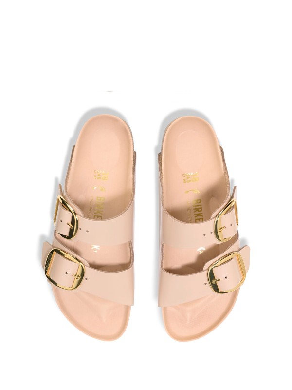 Ciabatta Arizona Big Buckle cipria in pelle