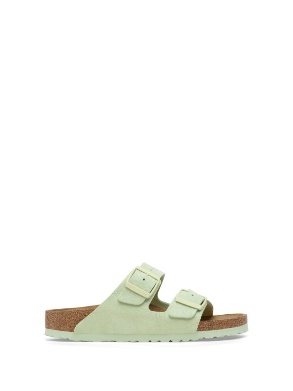 Arizona lime suede slipper
