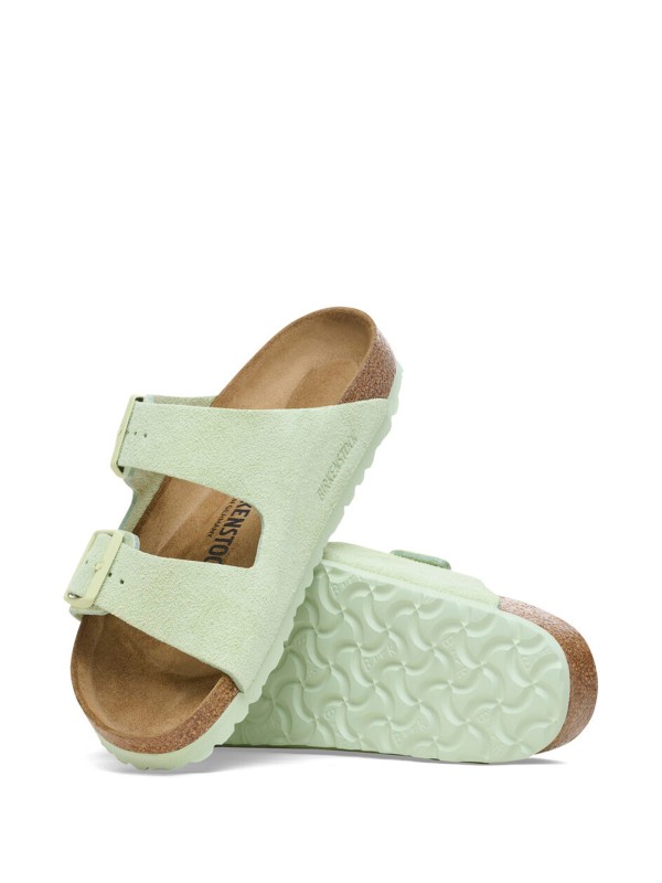 Arizona lime suede slipper