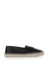 Espadrillas in pelle con logo