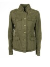 Green multi-pocket jacket with buttons