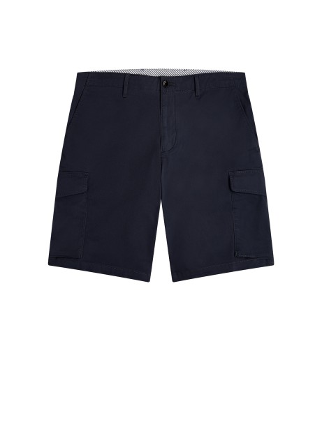 Navy men's Bermuda shorts with pockets