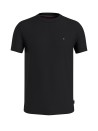 T-shirt nera con mini logo