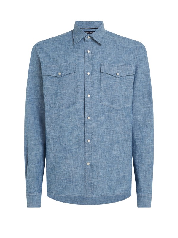 Indigo shirt with pockets