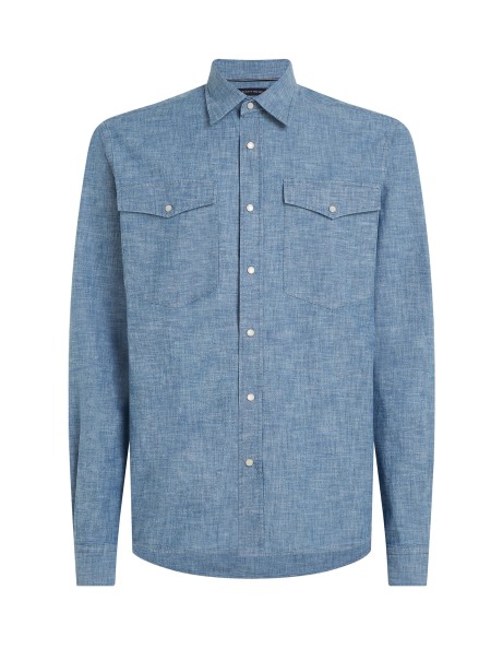Indigo shirt with pockets