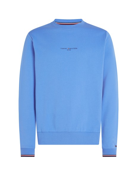 Crewneck sweatshirt with logo writing