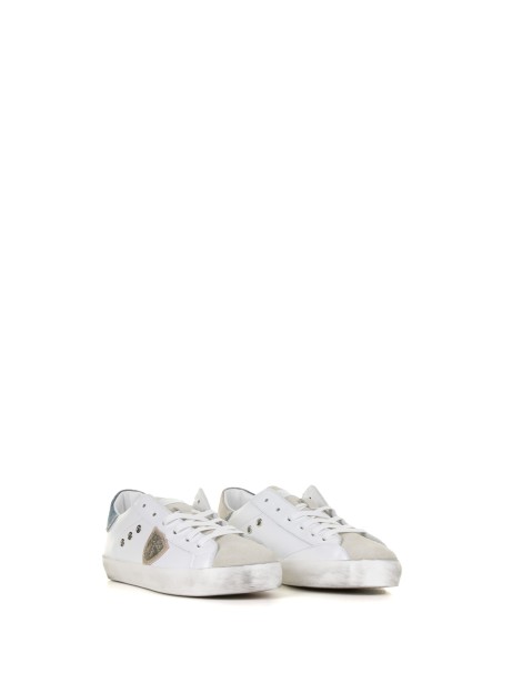 Sneaker bassa Kids con tallone blu