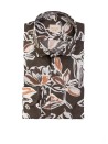 Camicia fantasia fiori slim fit