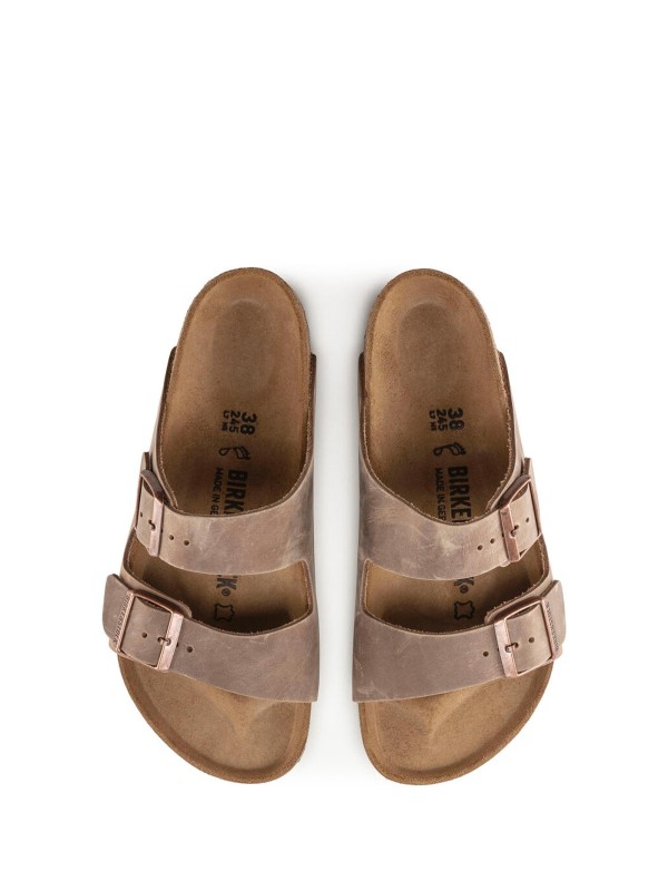 Arizona tobacco slipper in oiled leather