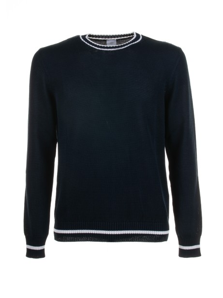 Navy blue crew neck sweater