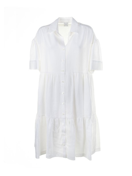 White linen dress