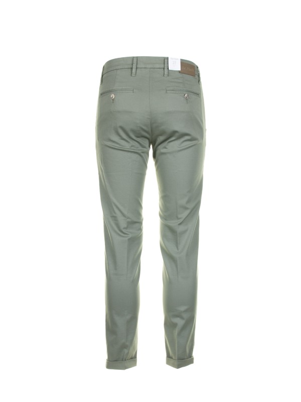 Sage green chino trousers