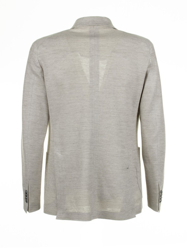 Beige double-breasted jacket