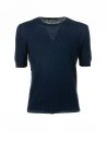 T-shirt blu in maglia