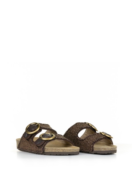 Slipper with double band in bead embroidery 2