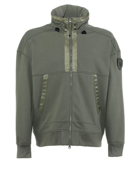 Felpa con dettagli in raso