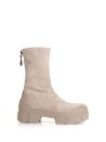Ankle boot in beige suede