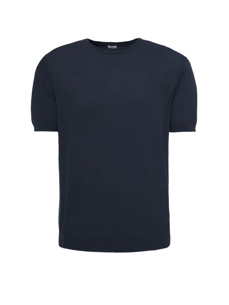 T-shirt blu marino in cotone