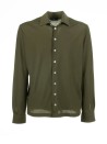 Green long-sleeved shirt