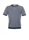 T-shirt a righe bianco blu