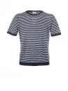 T-shirt a righe bianco blu