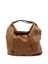 Biscuit leather shoulder bag