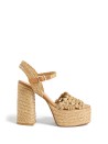 Faye sandals in woven raffia