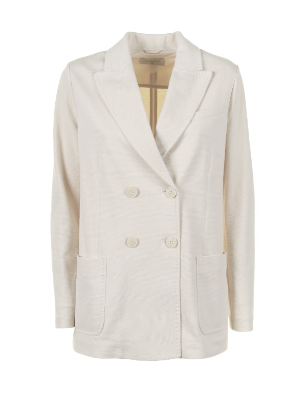 Double-breasted jacket with pockets