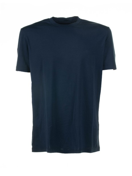 T-shirt blu in cotone