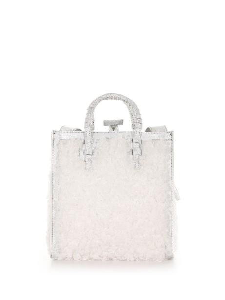 Shopping bag Ale Yeti con eco pelliccia
