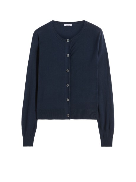 Navy blue cardigan with buttons