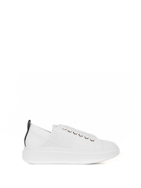 Sneaker bianca in pelle