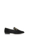 Mocassino in suede nero con morsetto