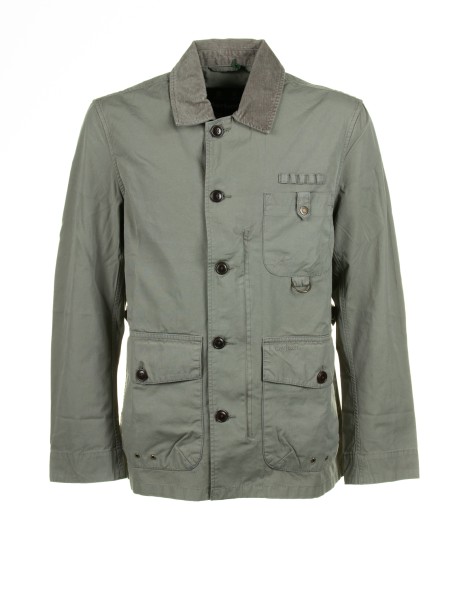 Cotton jacket with pockets and buttons