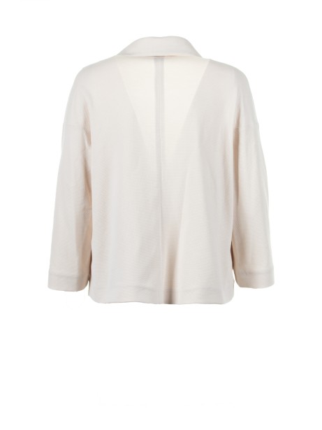 Short single-breasted jacket with pockets 2