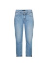 Jeans in cotone con dettaglio fiocco